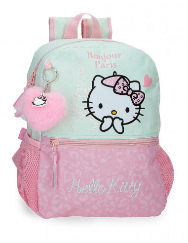 MOCHILA ADAP. 32CM.HELLO KITTY PARIS